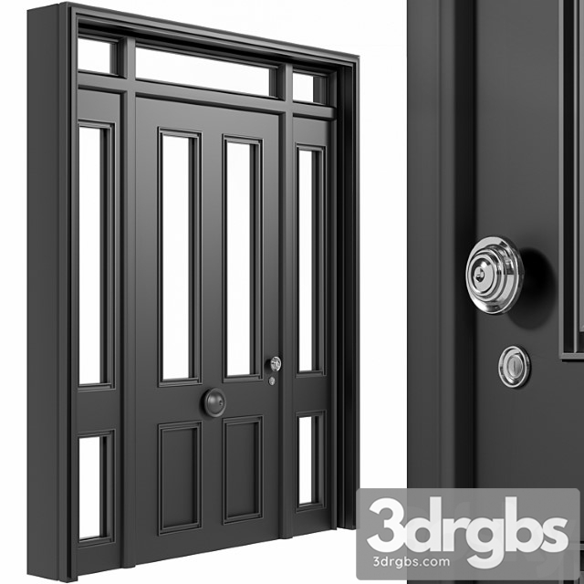 Classic Door 01 3dsmax Download - thumbnail 1