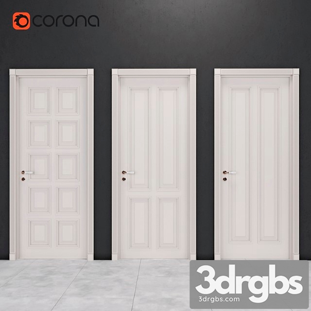 Classic door 1 3dsmax Download - thumbnail 1