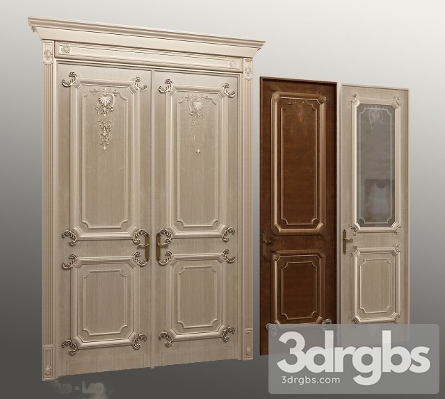 Classic Door 2 3dsmax Download - thumbnail 1