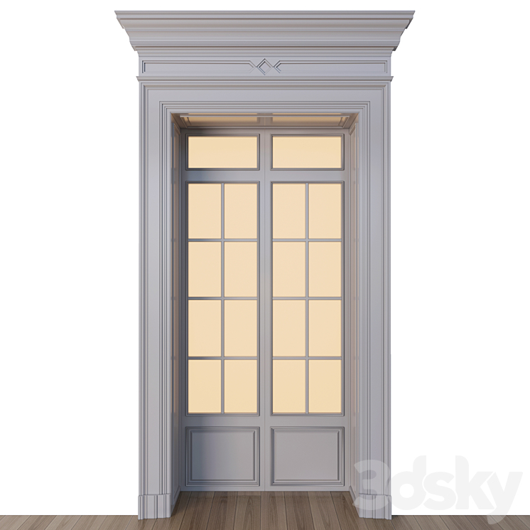 Classic door 3DS Max - thumbnail 1