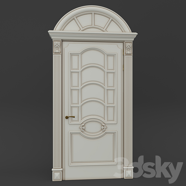 Classic door 3ds Max - thumbnail 1