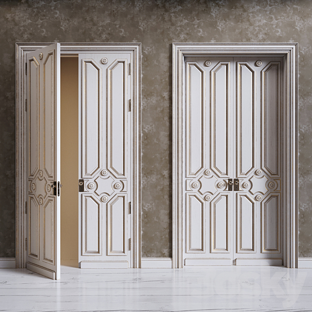 Classic door 3ds Max - thumbnail 1