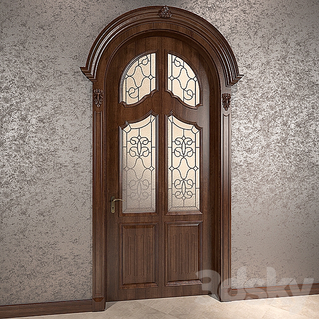 Classic door 3DS Max Model - thumbnail 1