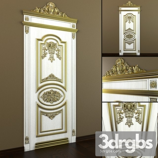 Classic Door 3dsmax Download - thumbnail 1