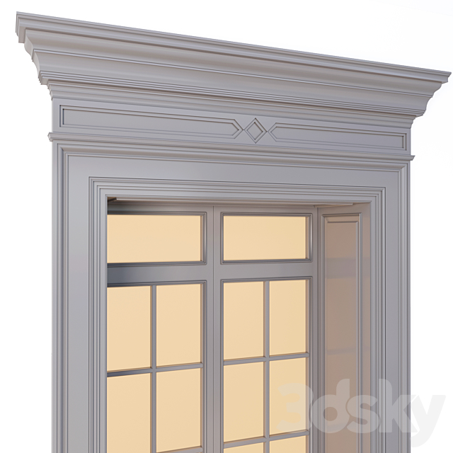 Classic door 3DSMax File - thumbnail 2