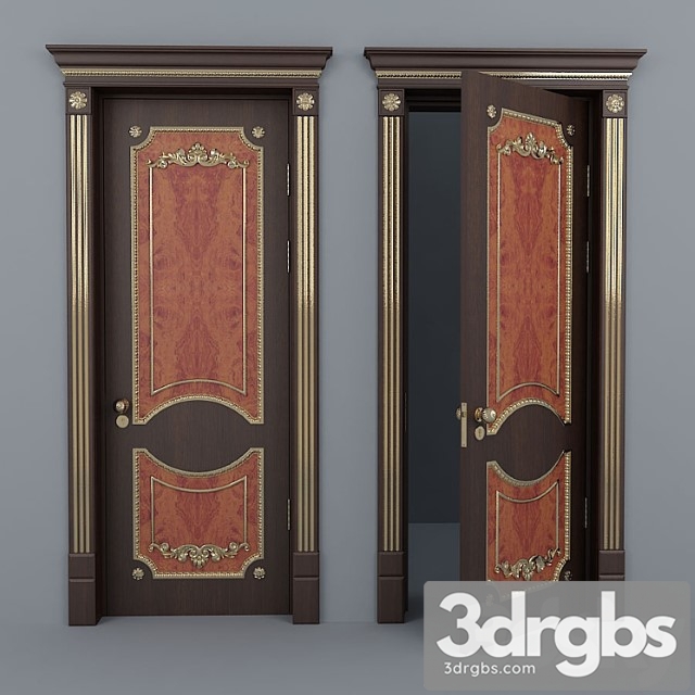 Classic door 5 3dsmax Download - thumbnail 1