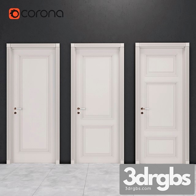 Classic door 6 3dsmax Download - thumbnail 1