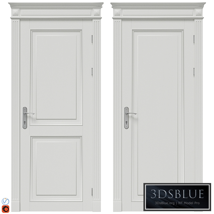 Classic door set 03 3DS Max - thumbnail 3