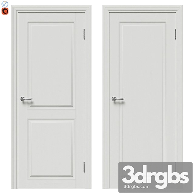 Classic Door Set 04 3dsmax Download - thumbnail 1