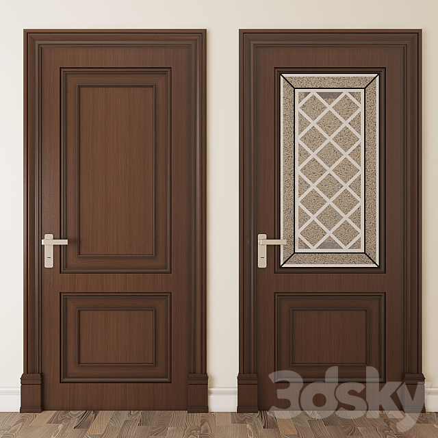 Classic door_03 3DS Max Model - thumbnail 2