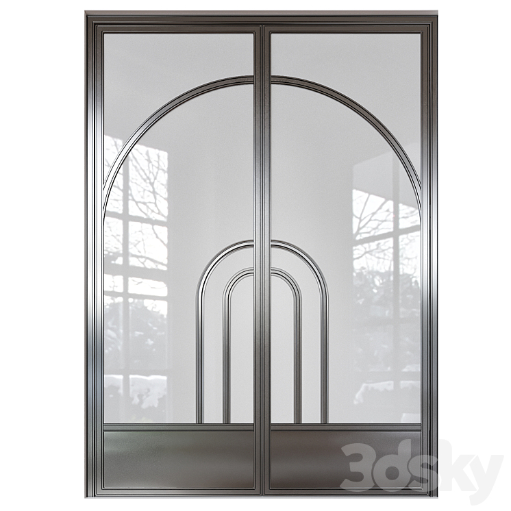 Classic doors 3DS Max Model - thumbnail 2