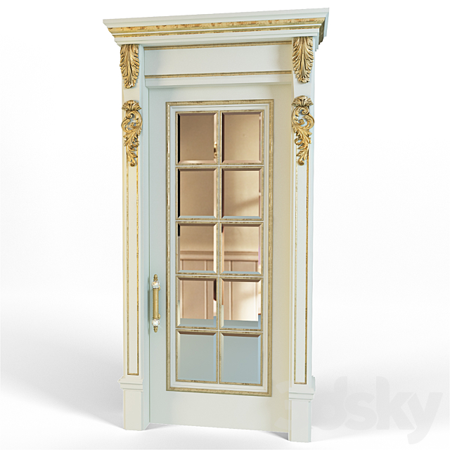 Classic doors 3ds Max - thumbnail 1