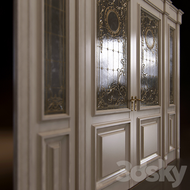 Classic doors 3DS Max Model - thumbnail 2