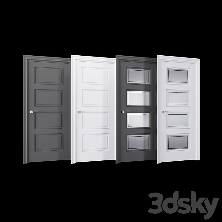 Classic Doors 941 3DS Max - thumbnail 1