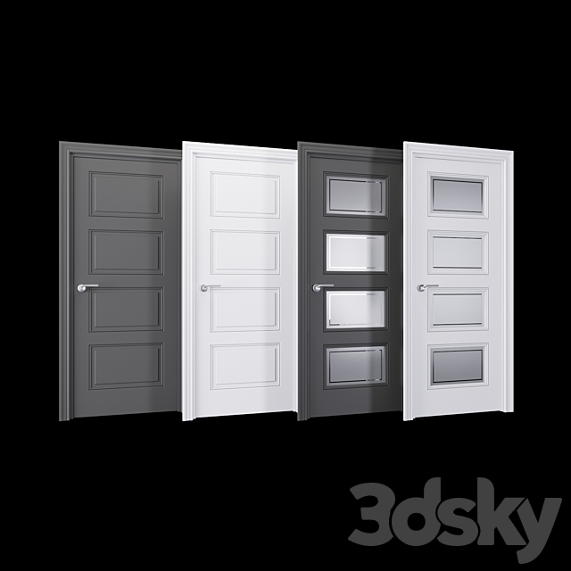 Classic Doors 941 3DSMax File - thumbnail 1