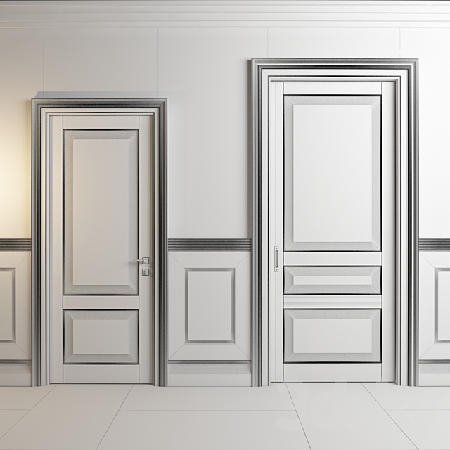 Classic doors and panels – Deco Room – Oaklend 3DSMax File - thumbnail 2