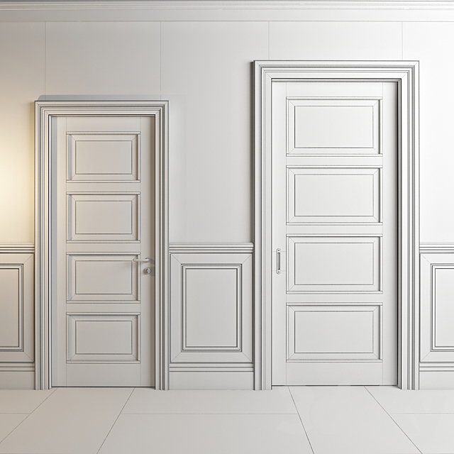 Classic doors and panels – Nova de Lucci – Elika 3DS Max Model - thumbnail 2