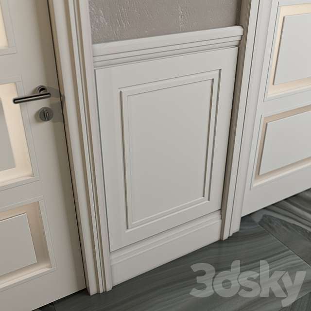 Classic doors and panels – Nova de Lucci – Elika 3DS Max Model - thumbnail 3