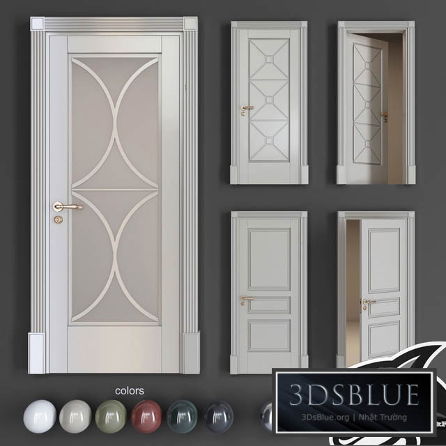 Classic doors ITALON SOLO 7 3DS Max - thumbnail 3