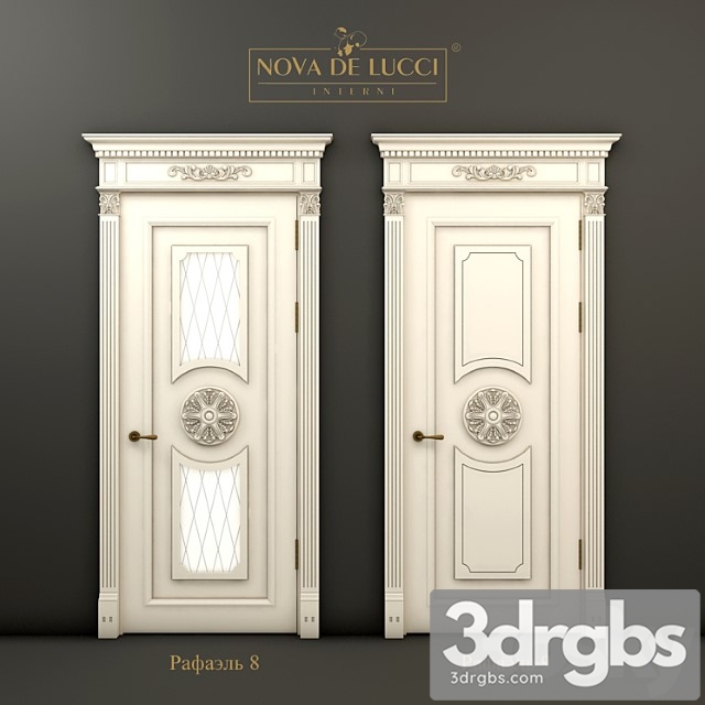 Classic doors of raphael 8 and raphael 9 3dsmax Download - thumbnail 1