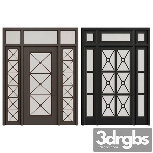 Classic entrance doors 3dsmax Download - thumbnail 1