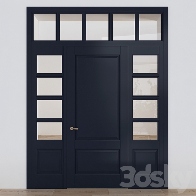 Classic front door 3ds Max - thumbnail 1