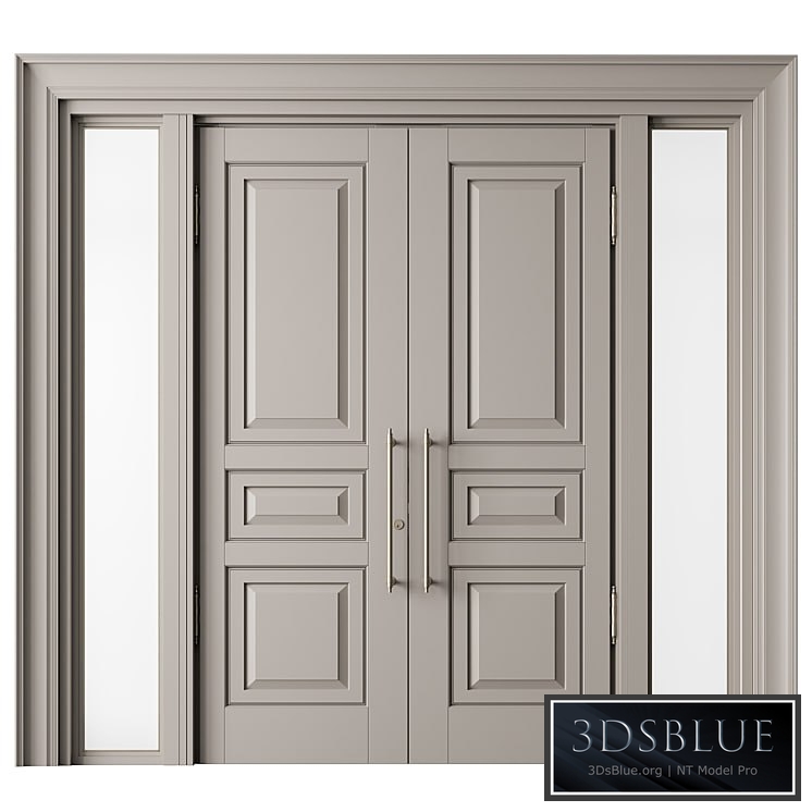 Classic Front Door – Set 66 3DS Max - thumbnail 3