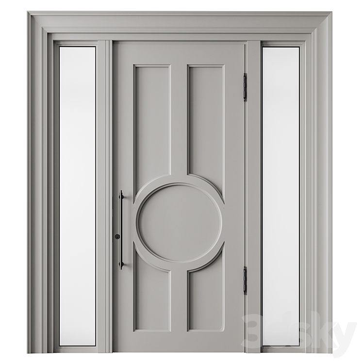 Classic Front Door – Set 67 3DS Max Model - thumbnail 1