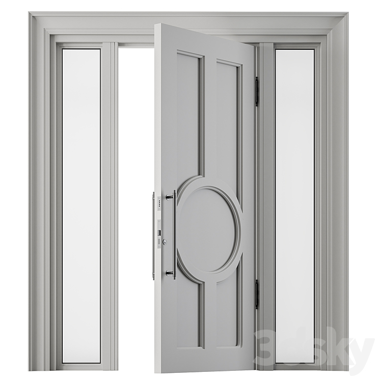 Classic Front Door – Set 67 3DS Max Model - thumbnail 2