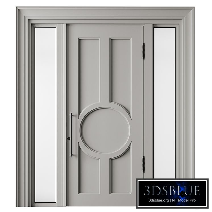 Classic Front Door – Set 67 3DS Max - thumbnail 3