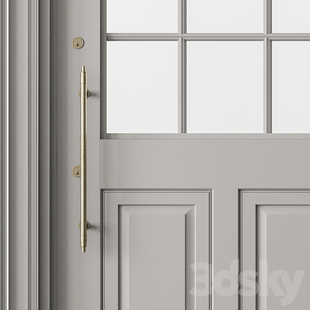 Classic Front Door – Set 69 3DS Max Model - thumbnail 3