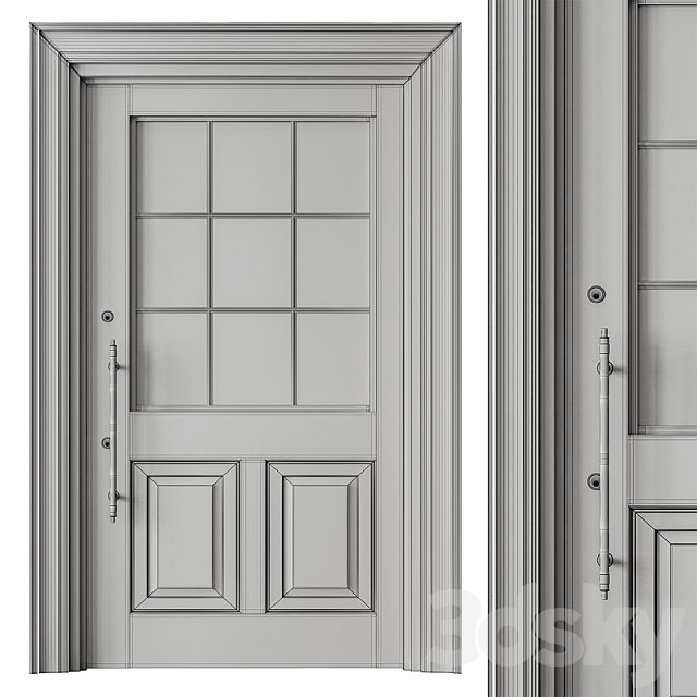 Classic Front Door – Set 69 3DS Max Model - thumbnail 5