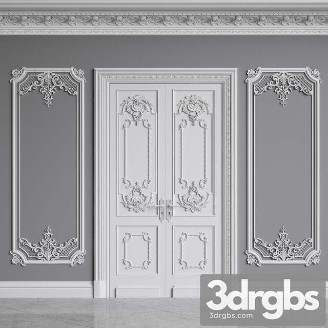 Classic Interior Decor 1 3dsmax Download - thumbnail 1