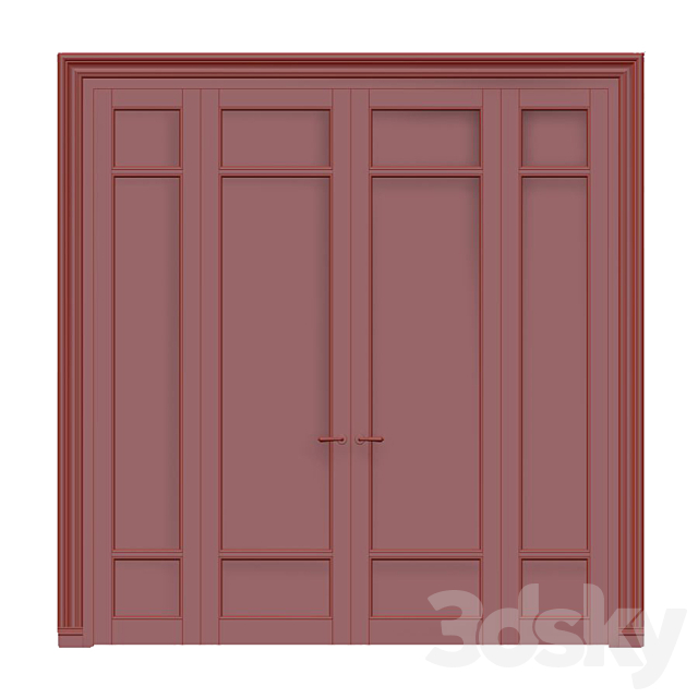 Classic interior door 3DSMax File - thumbnail 2