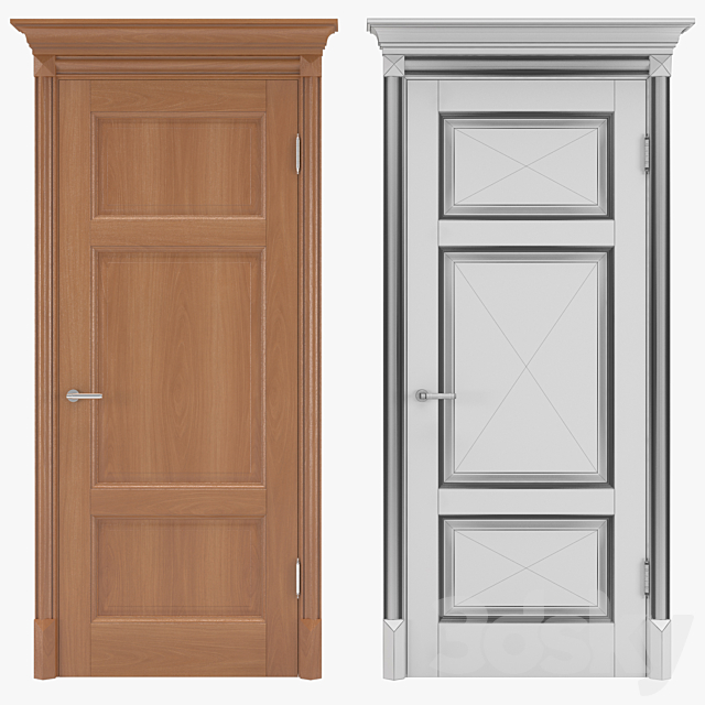 Classic interior doors 01 3DSMax File - thumbnail 3