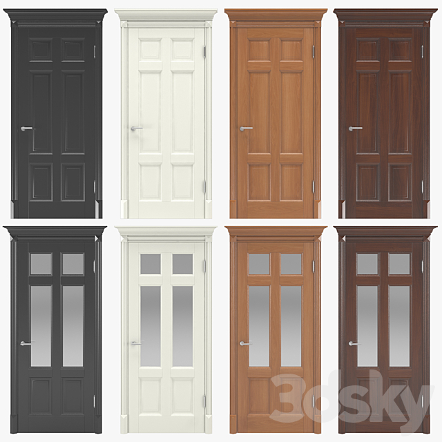 Classic interior doors 05 3DSMax File - thumbnail 1