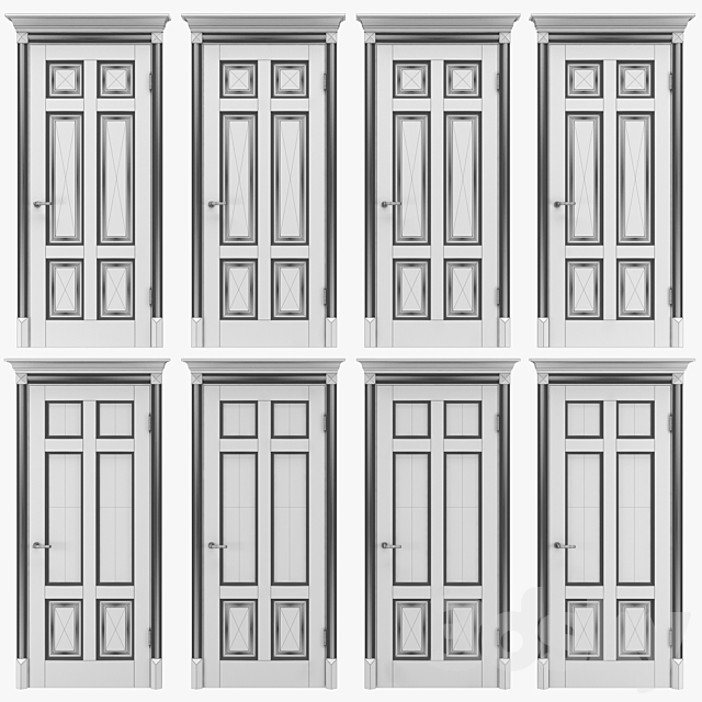 Classic interior doors 05 3DSMax File - thumbnail 2