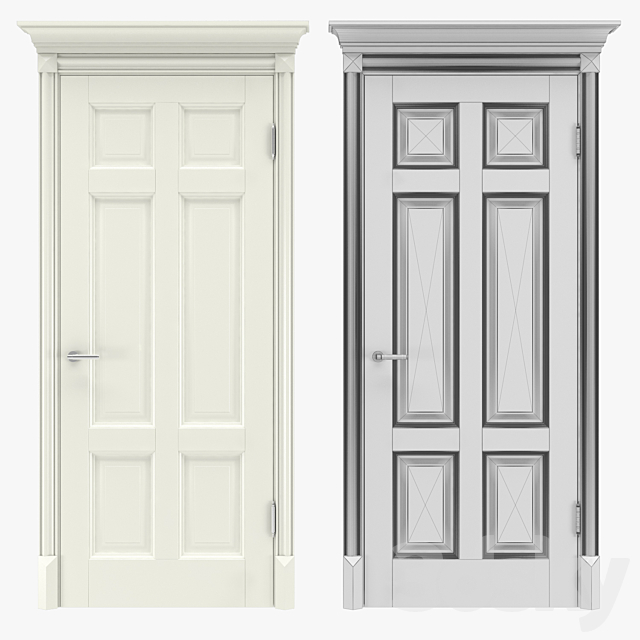 Classic interior doors 05 3DSMax File - thumbnail 3