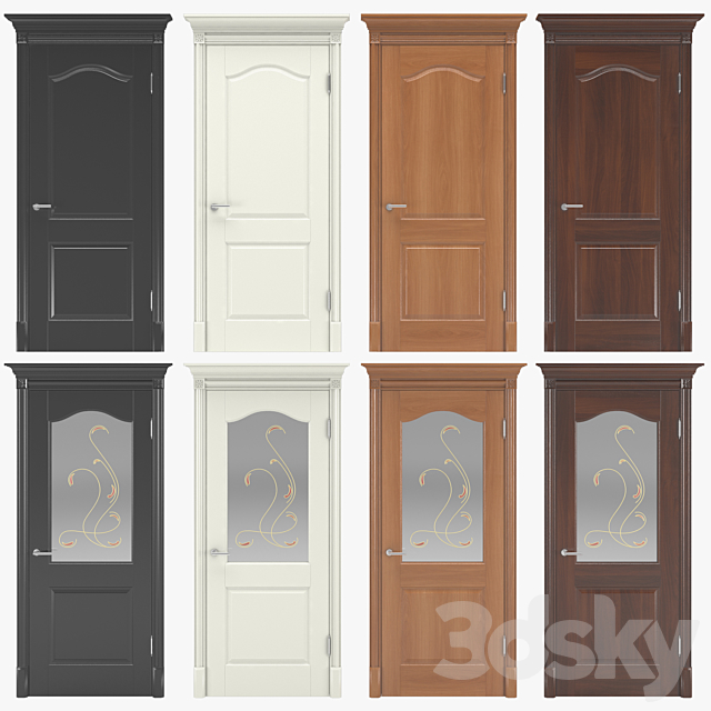 Classic interior doors 07 3DSMax File - thumbnail 3