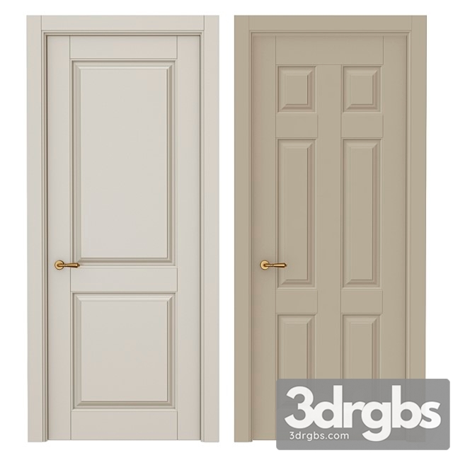 Classic interior doors 10 3dsmax Download - thumbnail 1