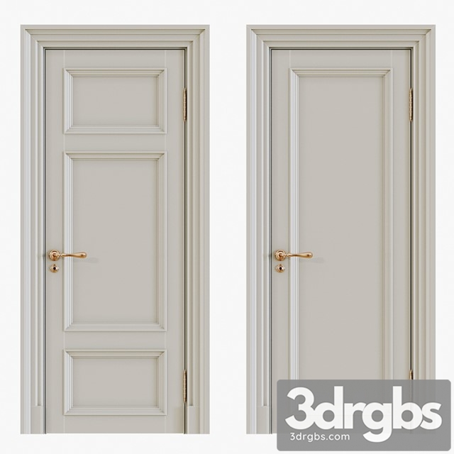 Classic interior doors 12 3dsmax Download - thumbnail 1