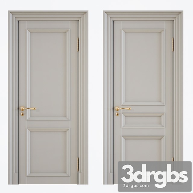 Classic interior doors 13 3dsmax Download - thumbnail 1