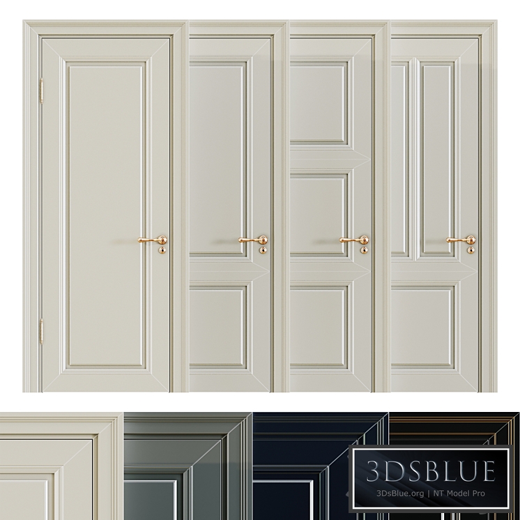 Classic interior doors-2 3DS Max - thumbnail 3