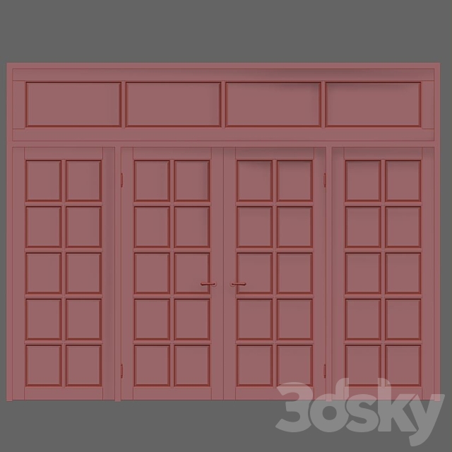 Classic interior doors 3ds Max - thumbnail 2