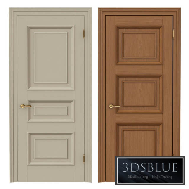 Classic interior doors 3DS Max - thumbnail 3