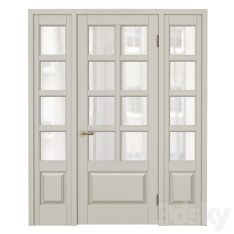 Classic interior doors 3DS Max - thumbnail 1