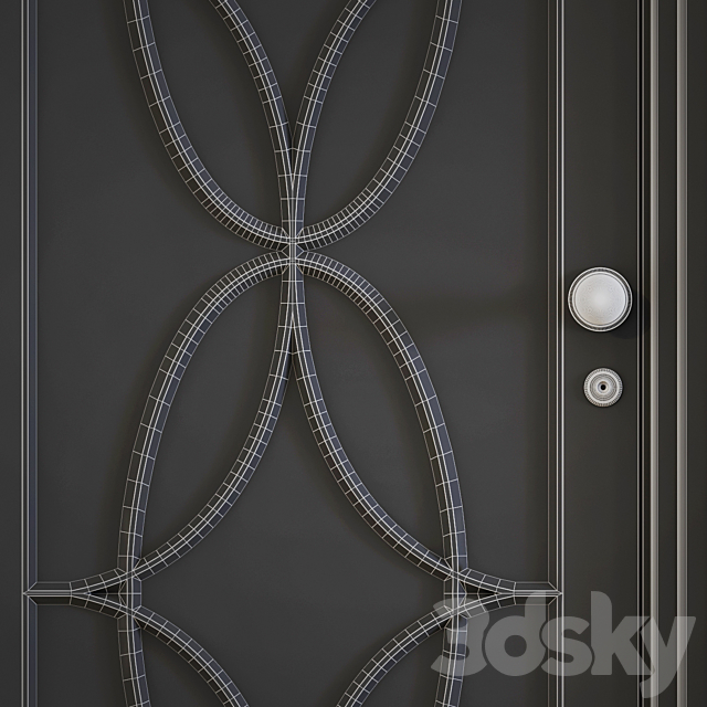 Classic interior doors 3DS Max Model - thumbnail 3