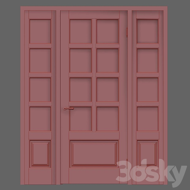 Classic interior doors 3DSMax File - thumbnail 2