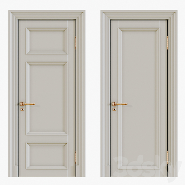 Classic interior doors 3DSMax File - thumbnail 1