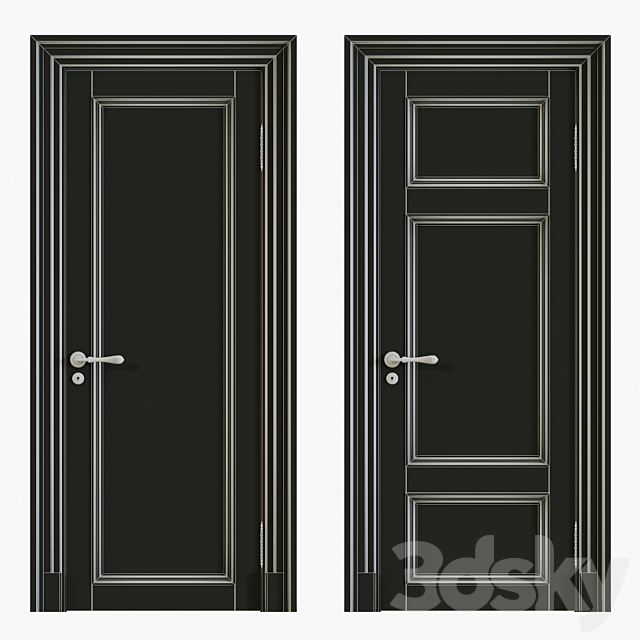 Classic interior doors 3DSMax File - thumbnail 3